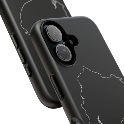 Ecuador Outline Phone Case – Minimal Country Map Tough Case (iPhone, Samsung, Pixel)