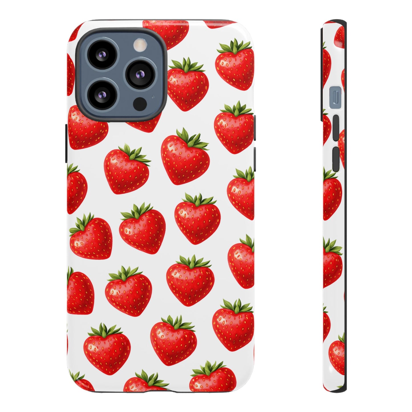 Cute Strawberry Phone Case – Aesthetic Fruit Pattern Protective Cover for Iphone, Samsung Galaxy and Pixel