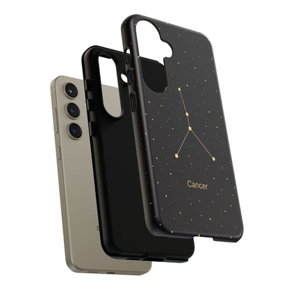 Cancer Zodiac Constellation Phone Case – Luxe Gold Celestial Cover