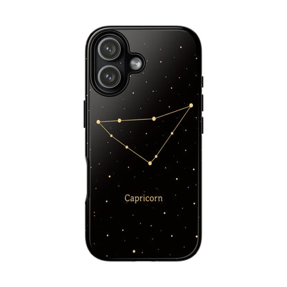 Capricorn Zodiac Constellation Phone Case – Luxe Gold Celestial Cover