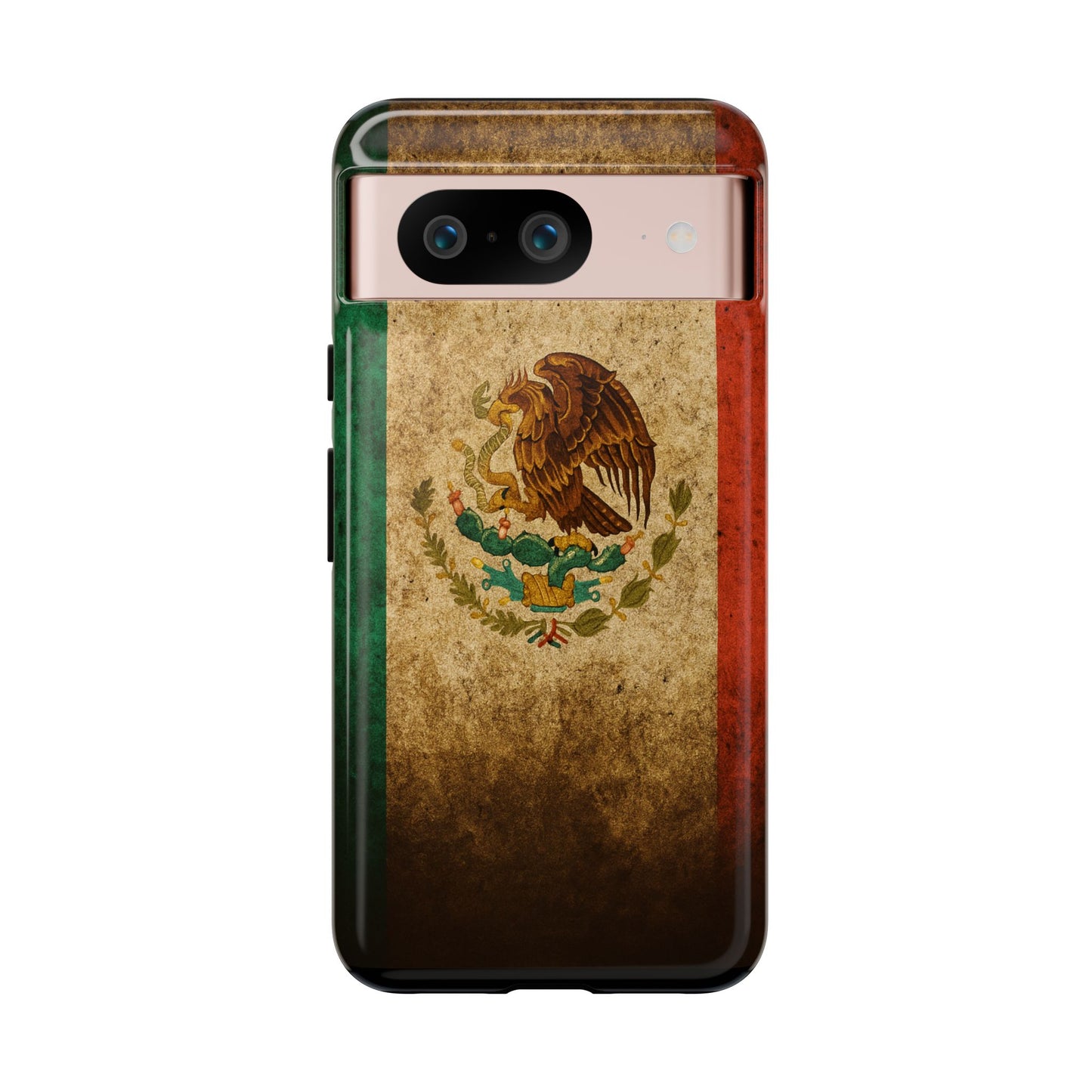 Vintage Mexico Flag Phone Case – Mexican Pride Grunge Flag Aesthetic Tough Case