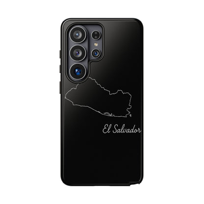 El Salvador Outline Phone Case – Minimal Country Map Tough Case (iPhone, Samsung, Pixel)