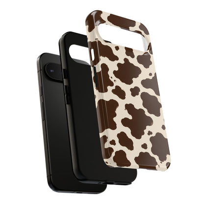 Western Cow Print Tough Phone Case for iPhone Samsung Galaxy Pixel