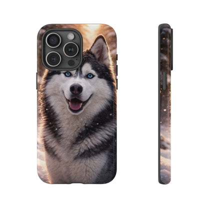 Siberian Husky Tough Phone Case | Blue Eyes Dog Cover Protective iPhone Case