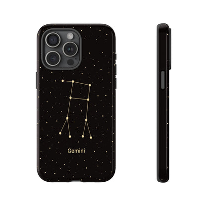 Gemini Zodiac Constellation Phone Case – Luxe Gold Celestial Cover