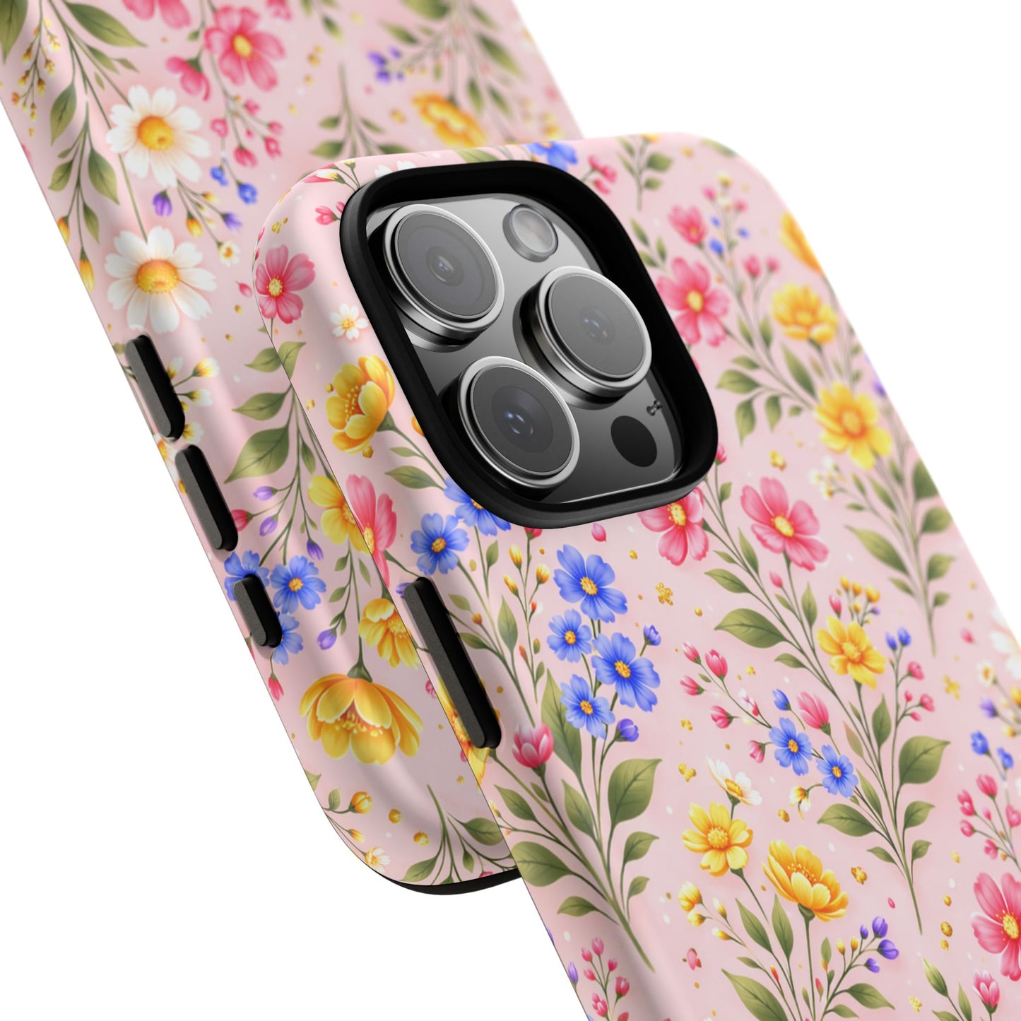Wildflower Floral Phone Case Vintage Spring Meadow Tough Cover