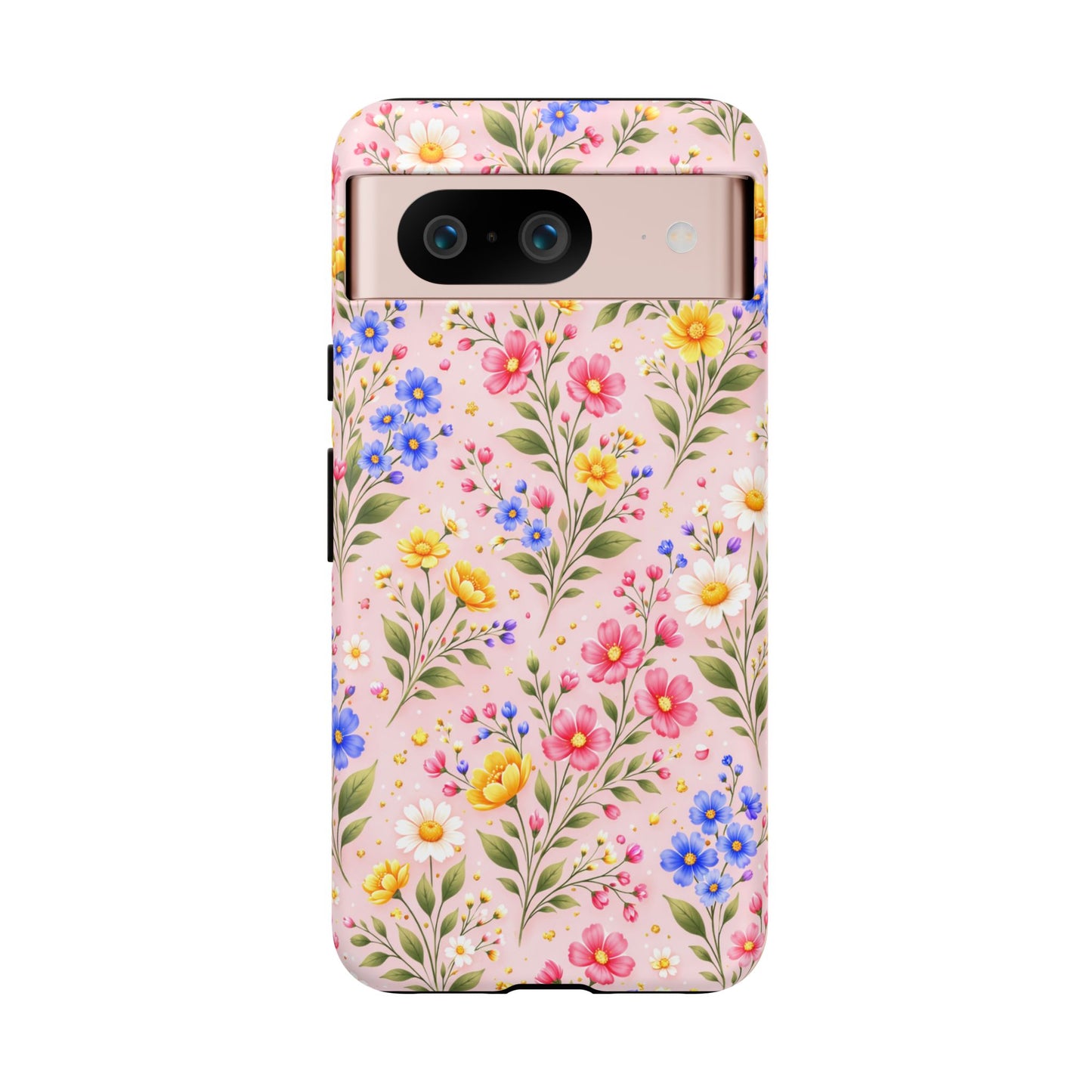 Wildflower Floral Phone Case Vintage Spring Meadow Tough Cover