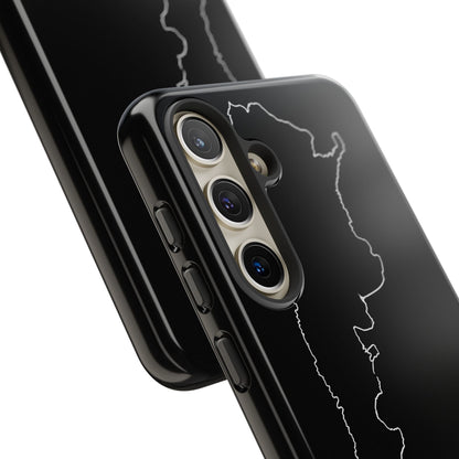 Argentina Outline Phone Case – Minimal Country Map Tough Case (iPhone, Samsung, Pixel)
