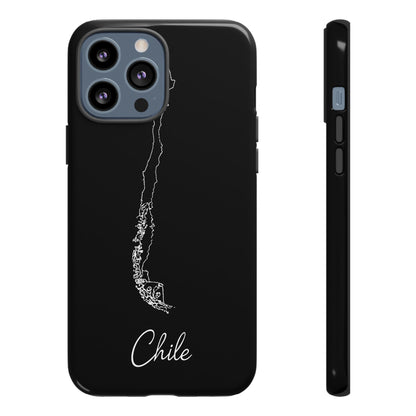 Chile Outline Phone Case – Minimal Country Map Tough Case (iPhone, Samsung, Pixel)