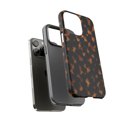 Tortoiseshell Phone Case – Brown Leopard Pattern Luxury Tough Protective Case