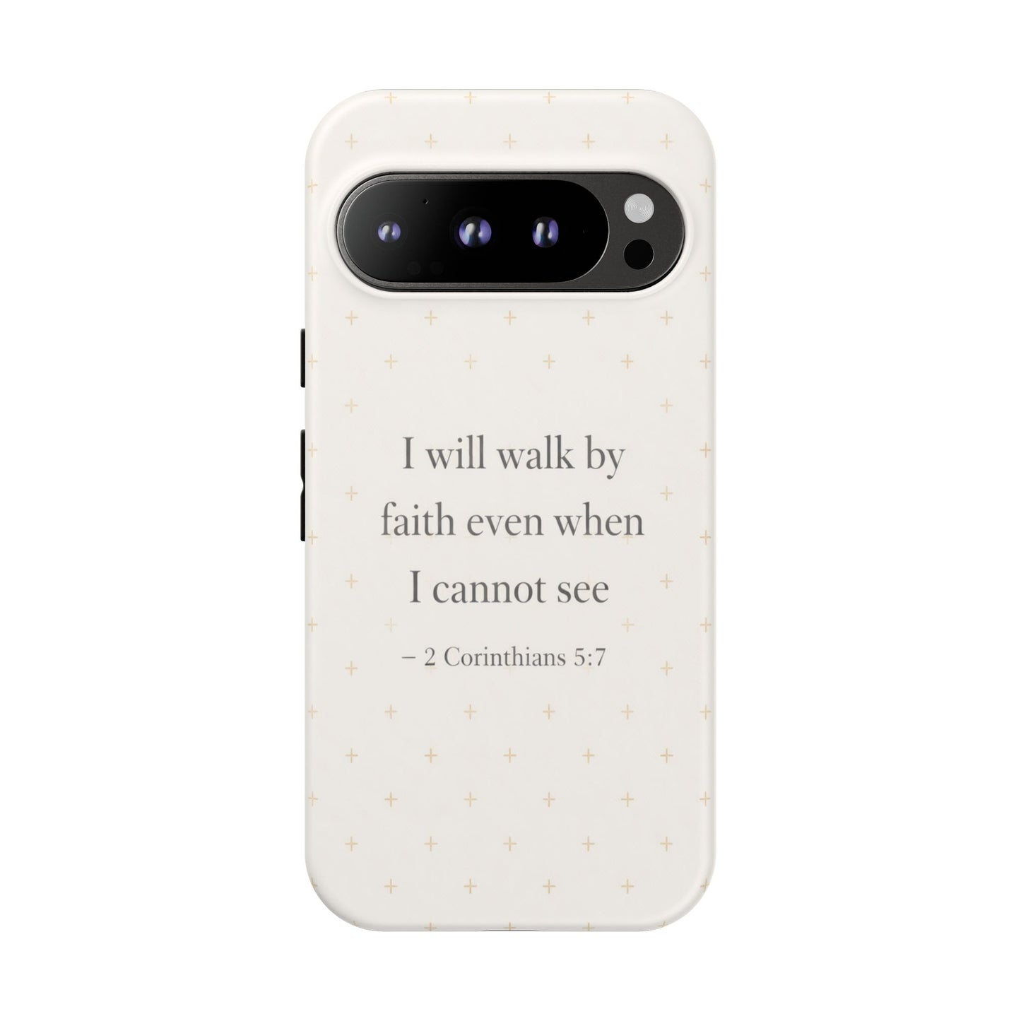 Walk by Faith Phone Case 2 Corinthians 5:7 Christian Bible Cover