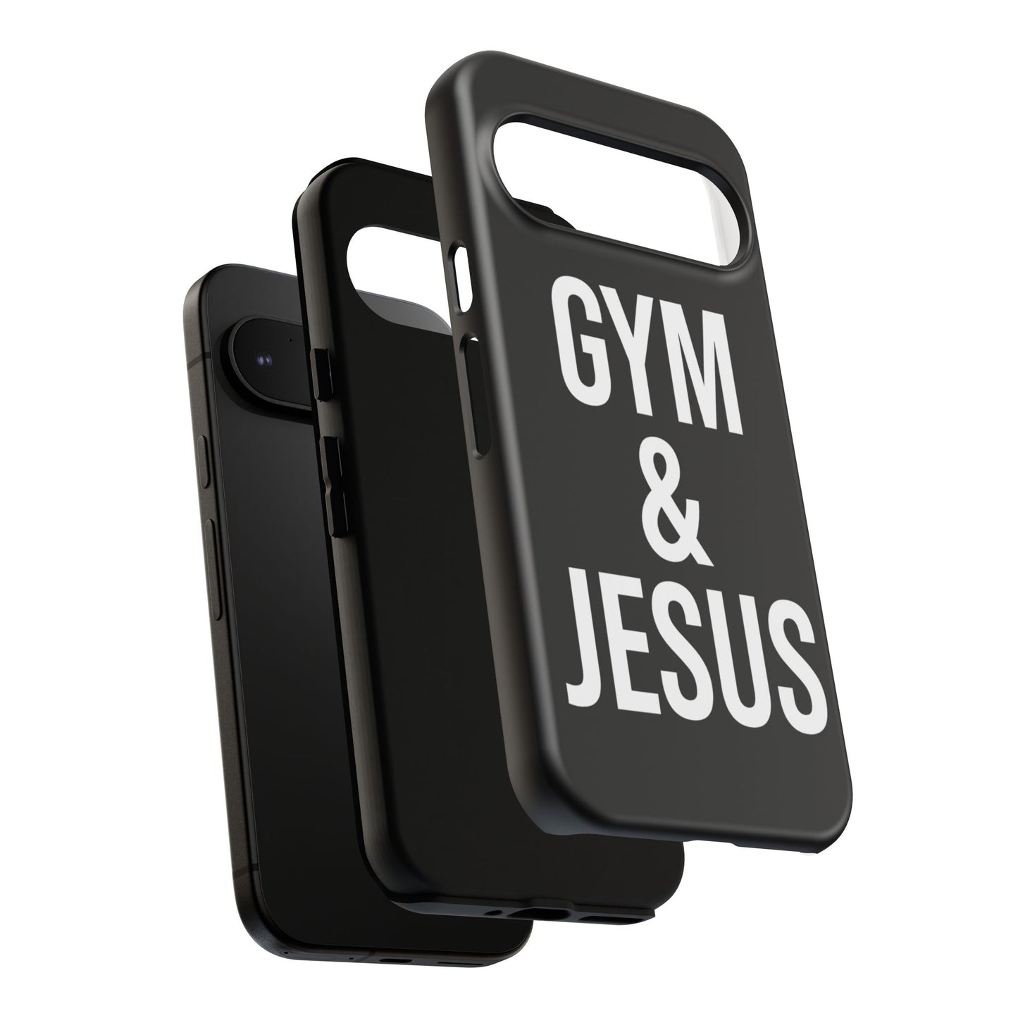 Gym & Jesus Phone Case Christian Faith Workout Gym Motivation Case