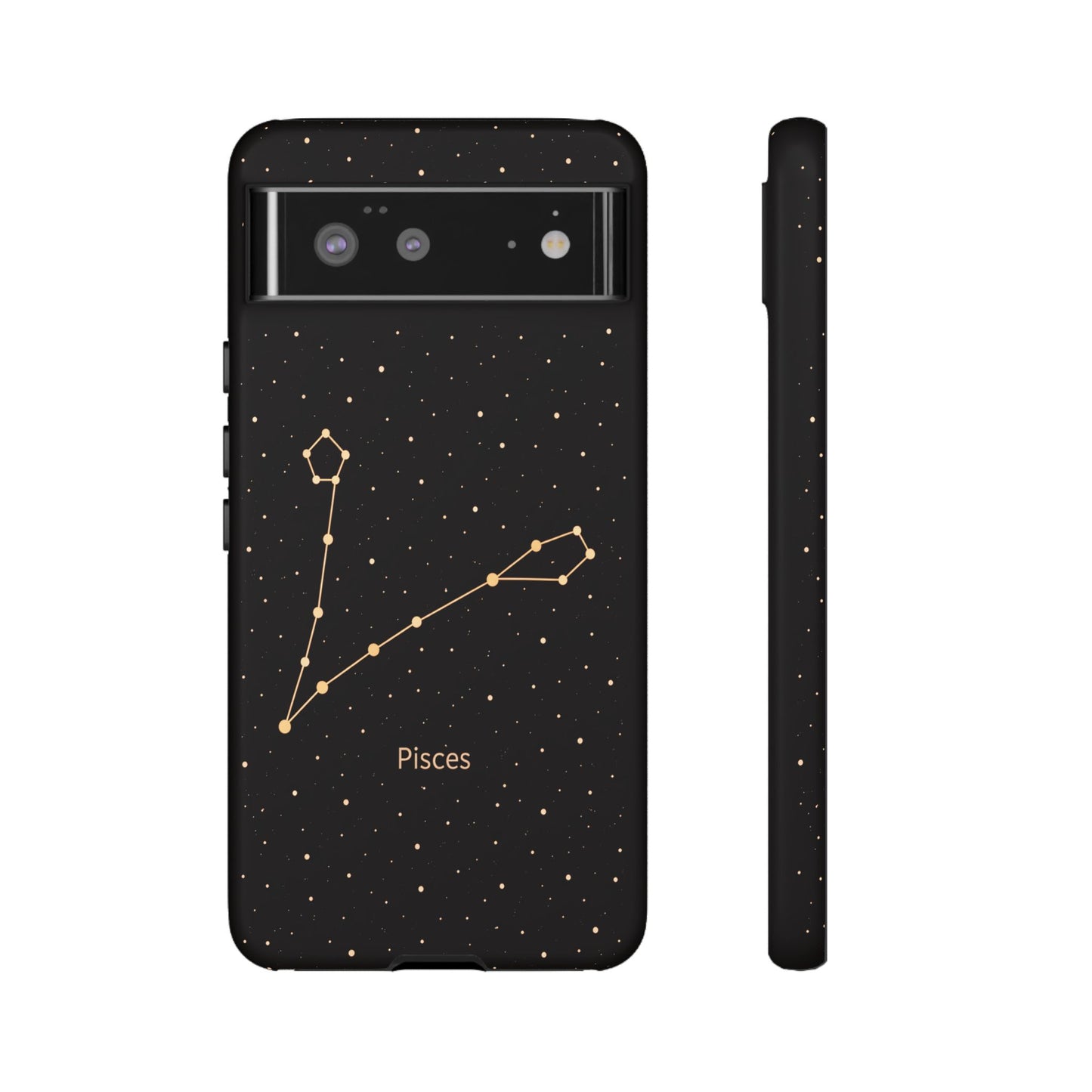 Pisces Zodiac Constellation Phone Case – Luxe Gold Celestial Cover