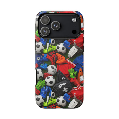 Soccer Ball Pattern Phone Case – Sports Fan Tough Protective Game Day Case