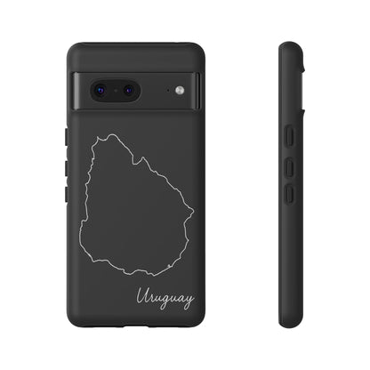 Uruguay Outline Phone Case – Minimal Country Map Tough Case (iPhone, Samsung, Pixel)
