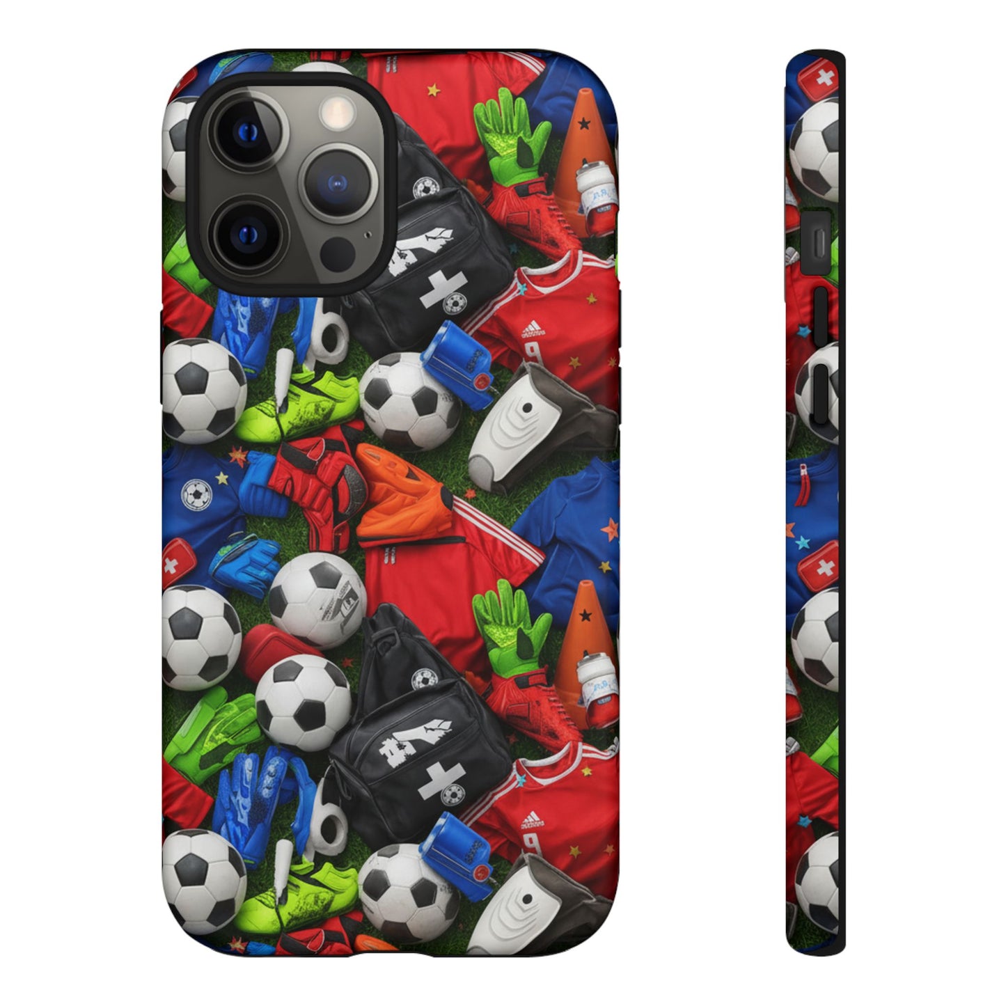 Soccer Ball Pattern Phone Case – Sports Fan Tough Protective Game Day Case