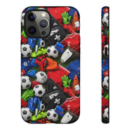 Soccer Ball Pattern Phone Case – Sports Fan Tough Protective Game Day Case