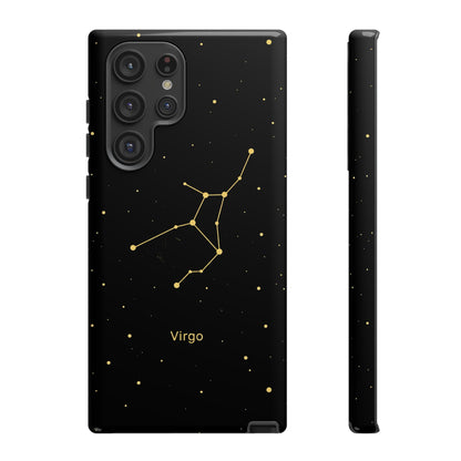 Virgo Zodiac Constellation Phone Case – Luxe Gold Celestial Cover