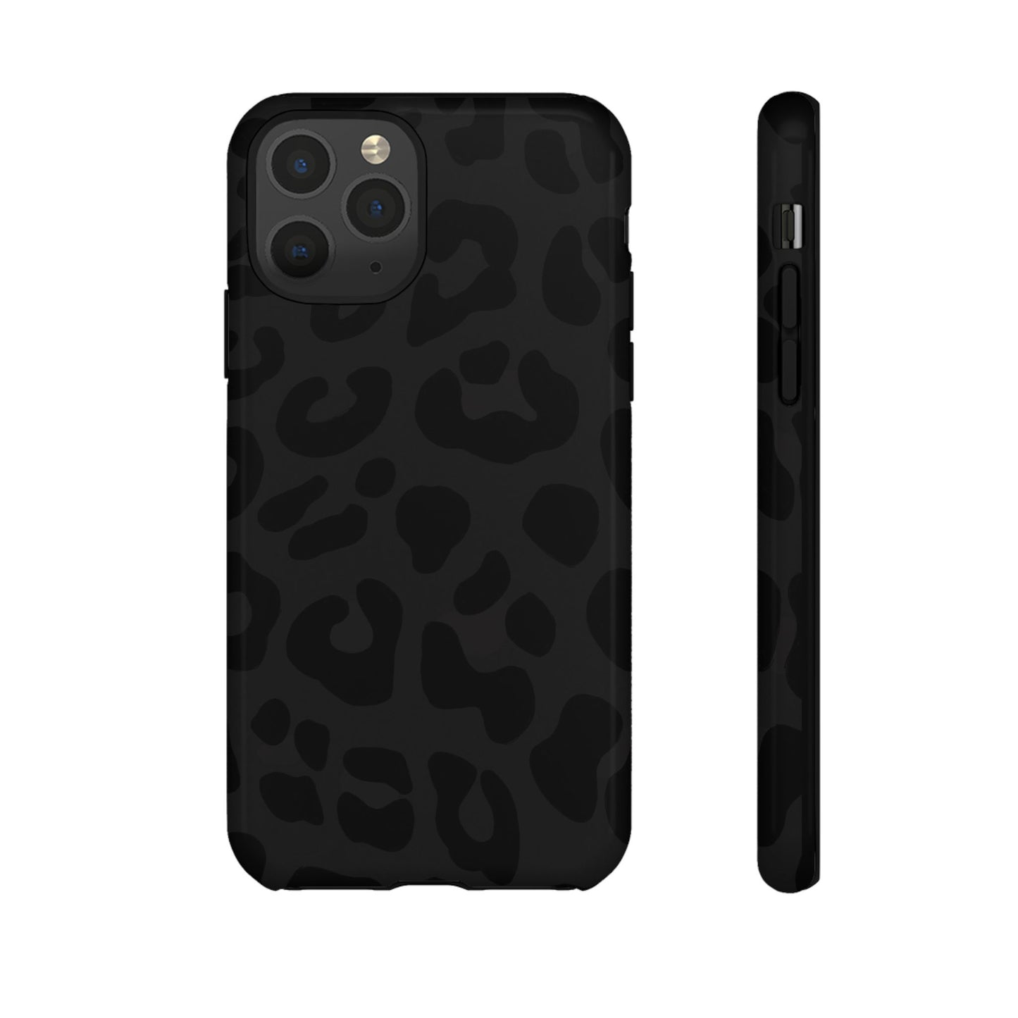Black Leopard Phone Case | Matte & Glossy Tough Protective iPhone Case