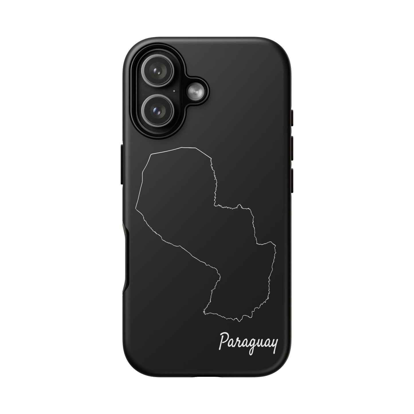 Paraguay Outline Phone Case – Minimal Country Map Tough Case (iPhone, Samsung, Pixel)