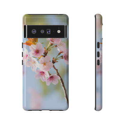 Cherry Blossom Phone Case – Pink Floral Tough Case (iPhone, Samsung Galaxy, Pixel)