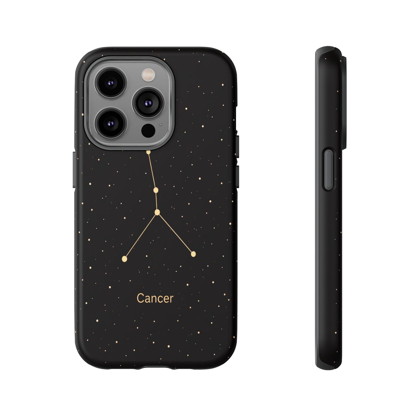 Cancer Zodiac Constellation Phone Case – Luxe Gold Celestial Cover