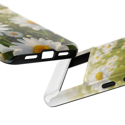 Daisy Phone Case – Floral Spring Field Tough Protective Case (iPhone, Samsung, Pixel)