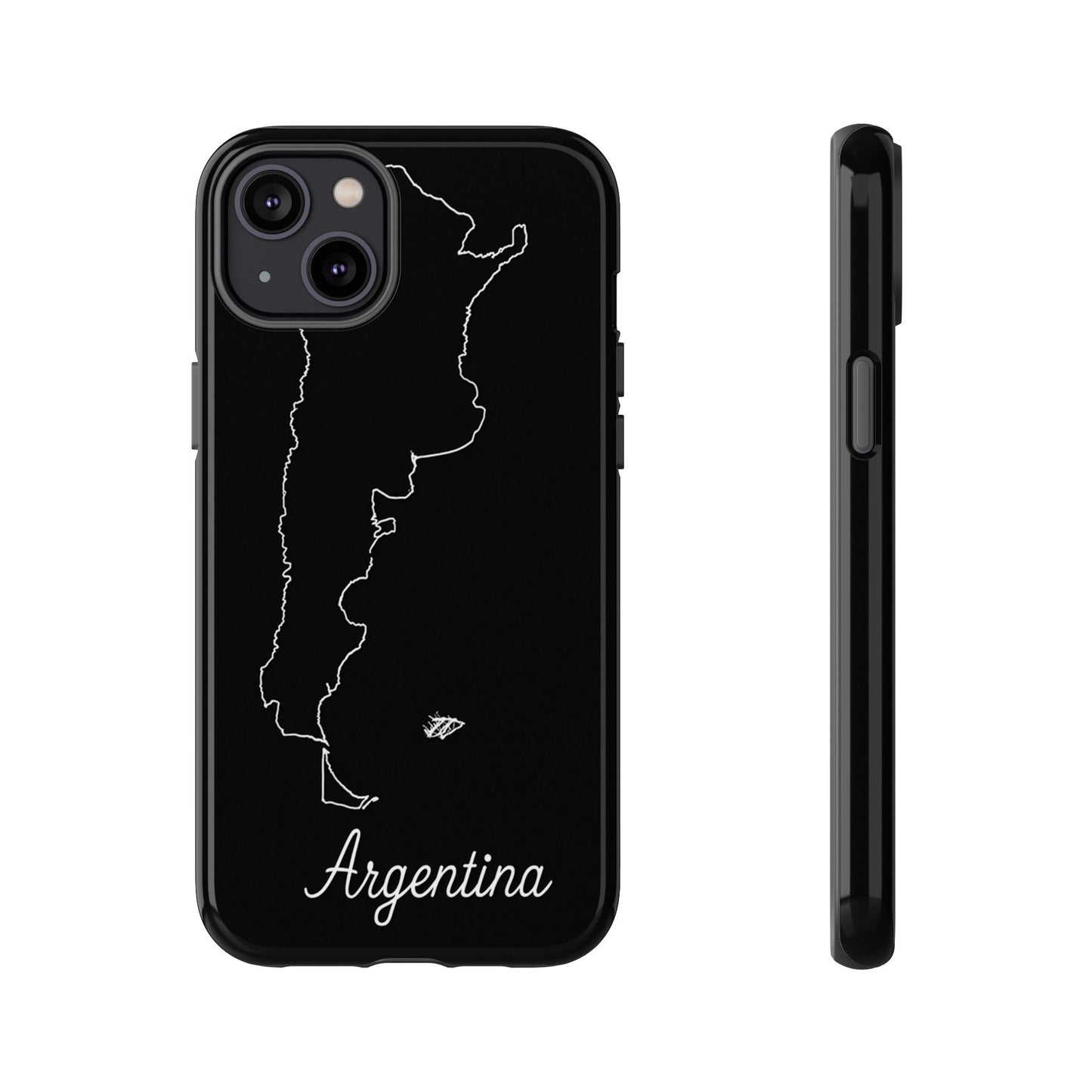 Argentina Outline Phone Case – Minimal Country Map Tough Case (iPhone, Samsung, Pixel)