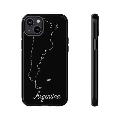 Argentina Outline Phone Case – Minimal Country Map Tough Case (iPhone, Samsung, Pixel)