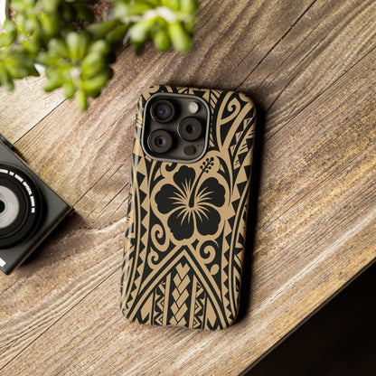 Polynesian Tribal Hawaiin Hibiscus Phone Case for iPhone Samsung Galaxy
