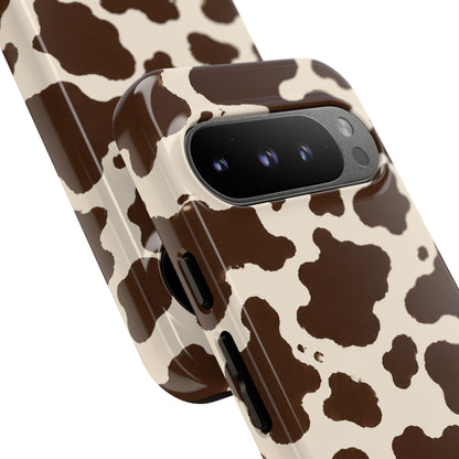 Western Cow Print Tough Phone Case for iPhone Samsung Galaxy Pixel