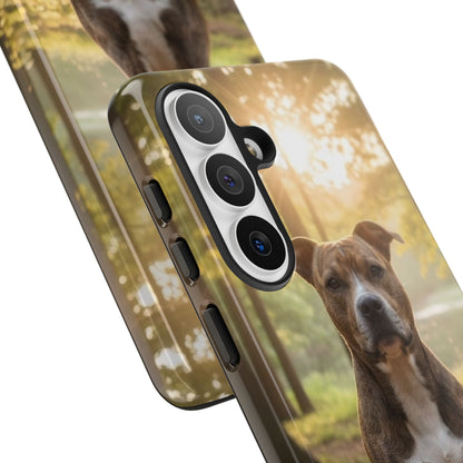 Pit Bull Phone Case – Dog Portrait Tough Case (iPhone, Samsung, Pixel)