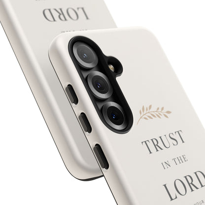 Proverbs 3:5 Christian Phone Case Trust in the Lord Minimalist Faith Cover