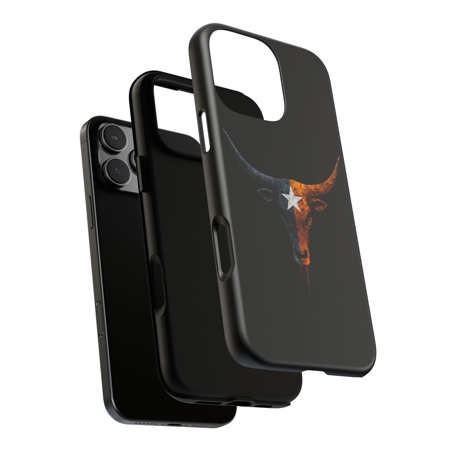 Texas Longhorn Skull Phone Case Western Cowboy Bull iPhone Samsung Cover