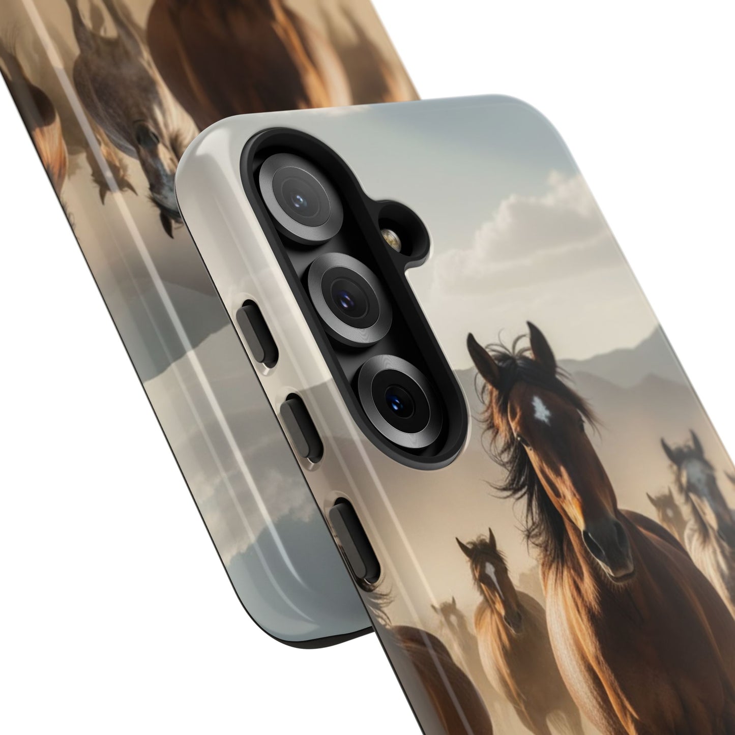 Running Horses Phone Case | Wild Mustang Herd Tough Protective Cover