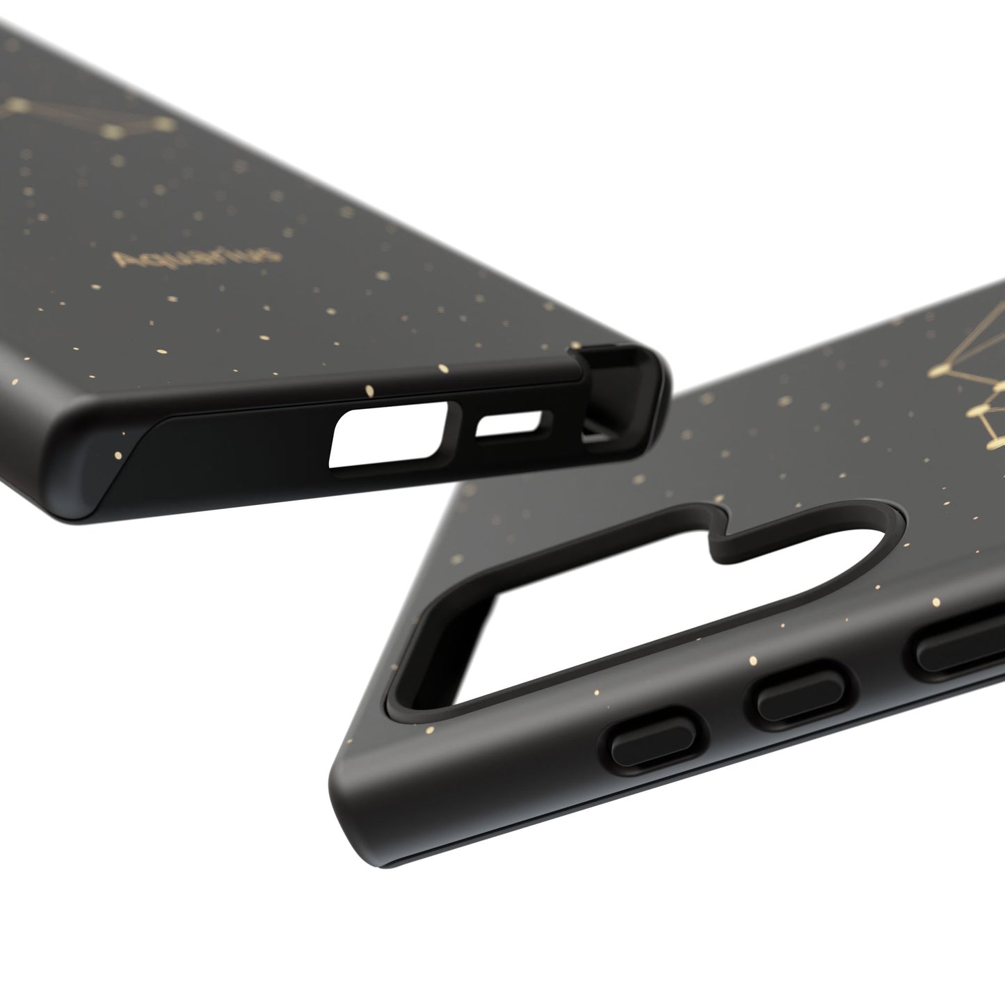 Aquarius Zodiac Constellation Phone Case – Luxe Gold Celestial Cover