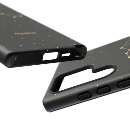 Aquarius Zodiac Constellation Phone Case – Luxe Gold Celestial Cover