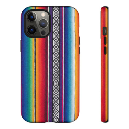 Serape Stripe Phone Case – Colorful Mexican Blanket Pattern Tough Case