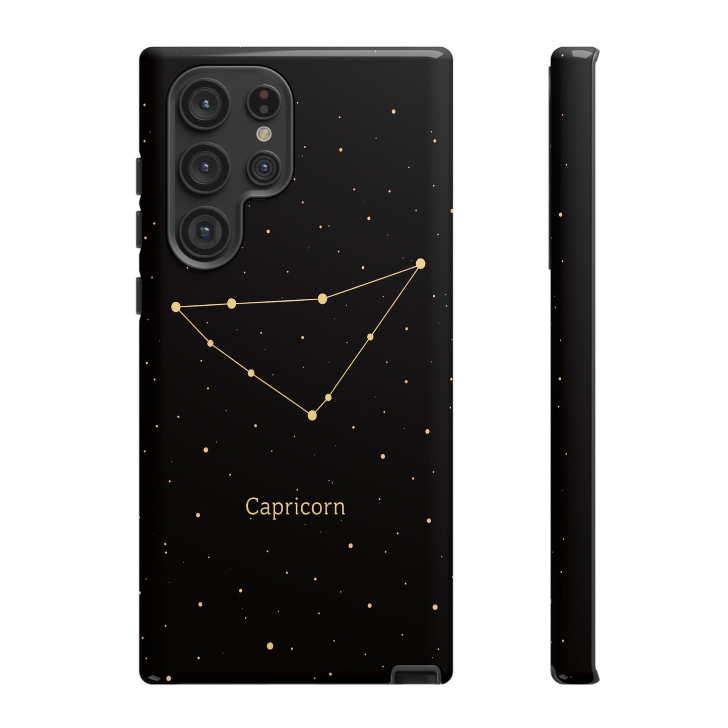 Capricorn Zodiac Constellation Phone Case – Luxe Gold Celestial Cover