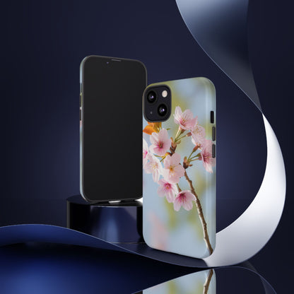 Cherry Blossom Phone Case – Pink Floral Tough Case (iPhone, Samsung Galaxy, Pixel)