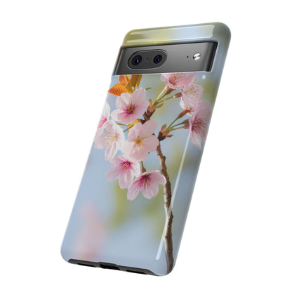 Cherry Blossom Phone Case – Pink Floral Tough Case (iPhone, Samsung Galaxy, Pixel)