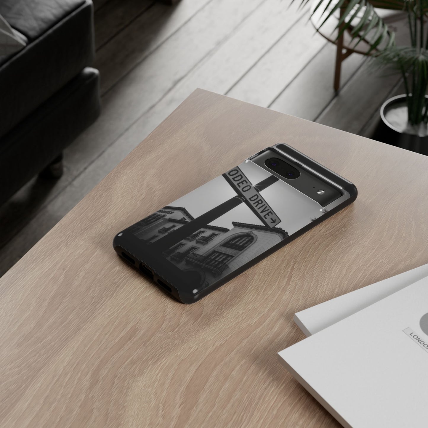 Rodeo Drive Phone Case | Los Angeles Aesthetic Black & White Photography | Luxury LA Street Tough Case for iPhone & Samsung