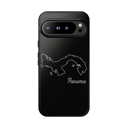 Panama Outline Phone Case – Minimal Country Map Tough Case (iPhone, Samsung, Pixel)