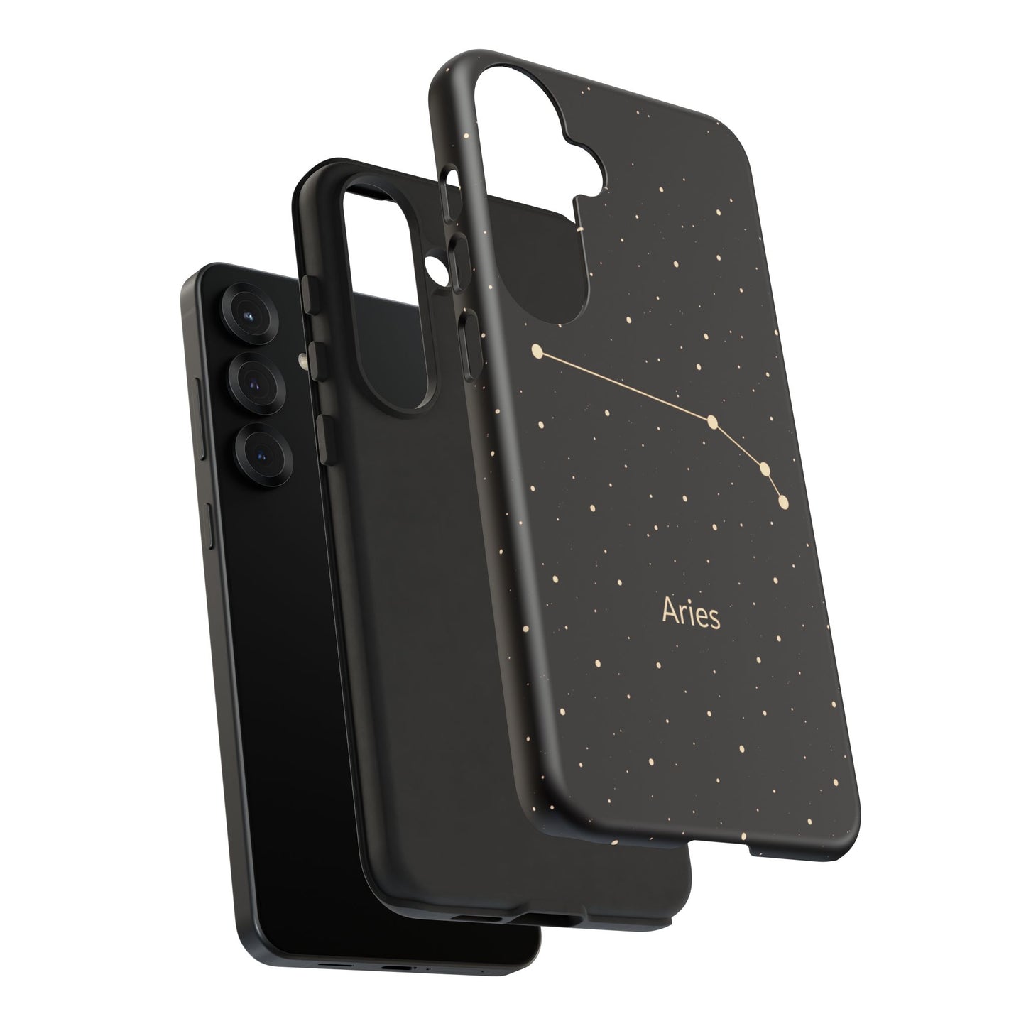 Aries Zodiac Constellation Phone Case – Luxe Gold Celestial Cover