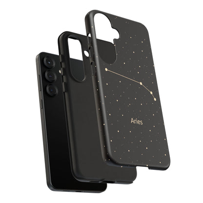 Aries Zodiac Constellation Phone Case – Luxe Gold Celestial Cover