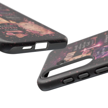 Christian Bible Verse Phone Case Pink Floral Faith Tough Protective Cover Gift