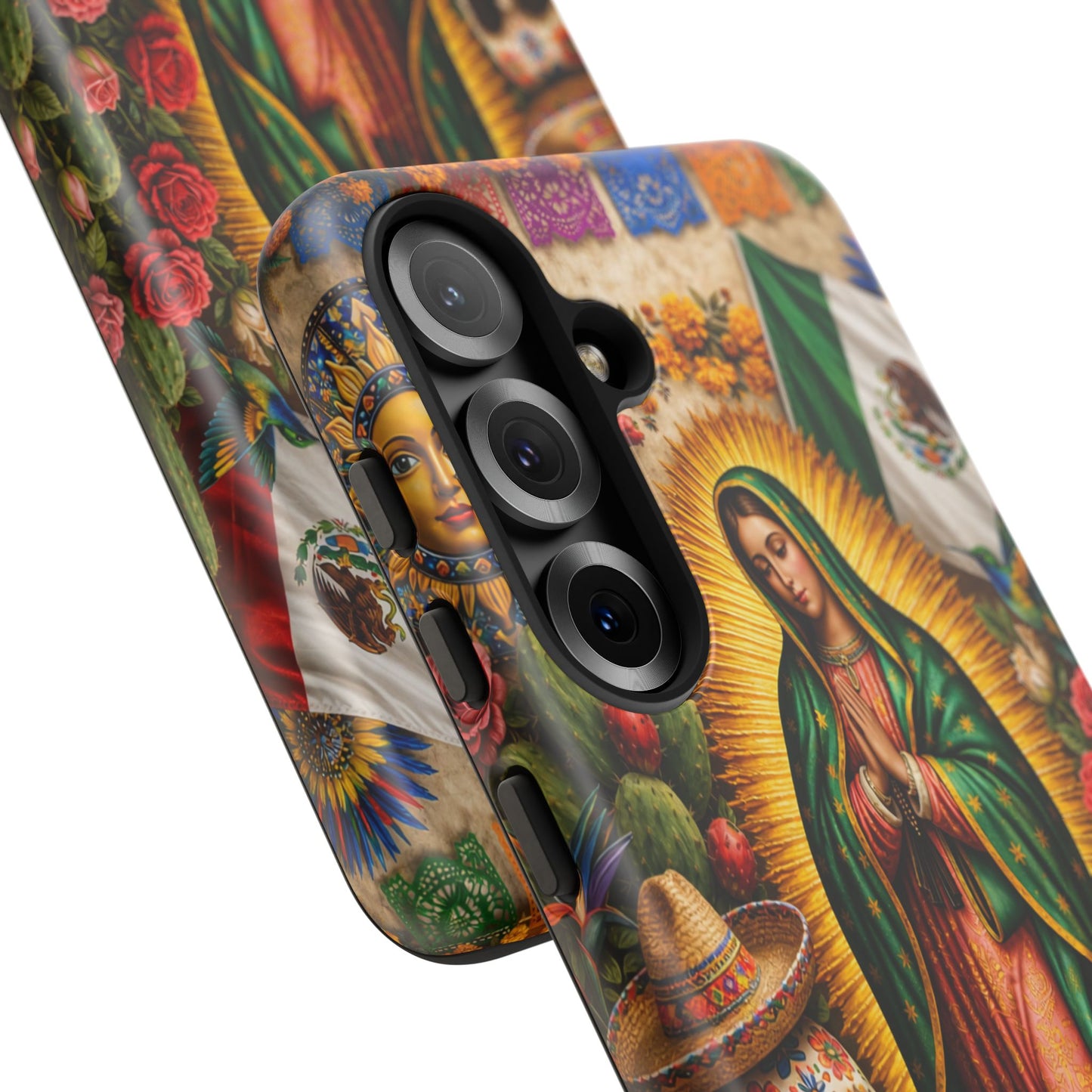 Virgen de Guadalupe Phone Case Mexican Floral iPhone Samsung Pixel Case