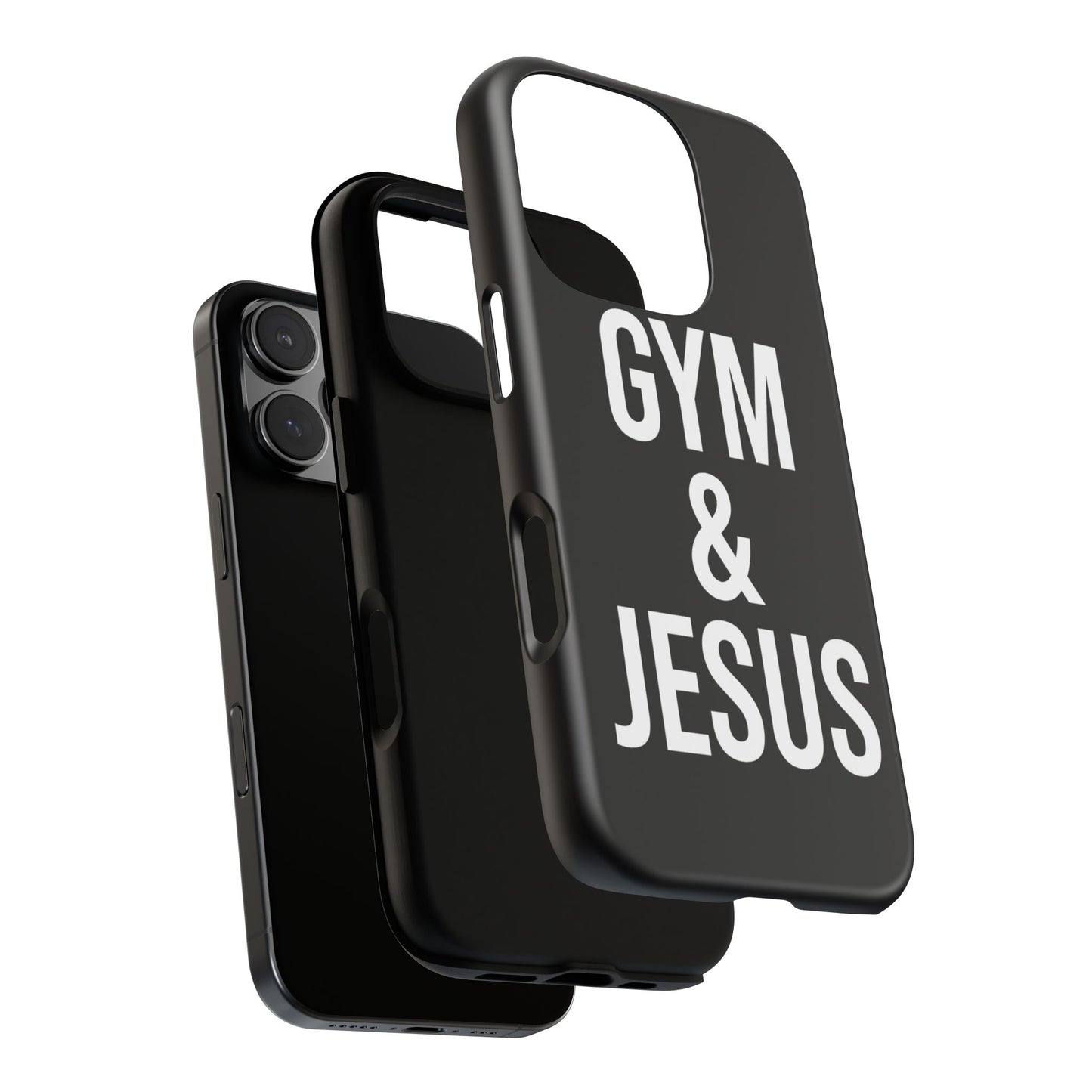 Gym & Jesus Phone Case Christian Faith Workout Gym Motivation Case