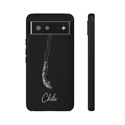 Chile Outline Phone Case – Minimal Country Map Tough Case (iPhone, Samsung, Pixel)