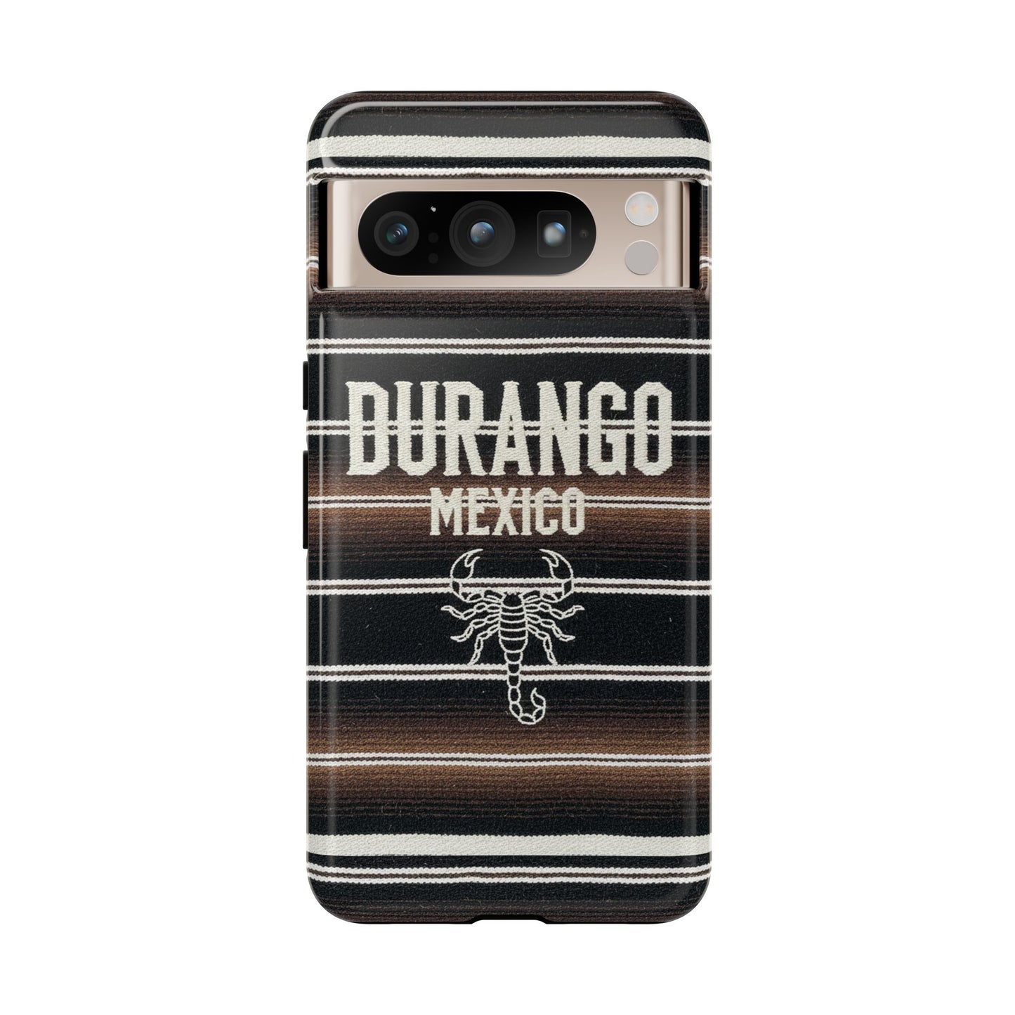Durango Mexico Phone Case | Serape Scorpion Western Design | Mexican Heritage Tough Case for iPhone & Samsung